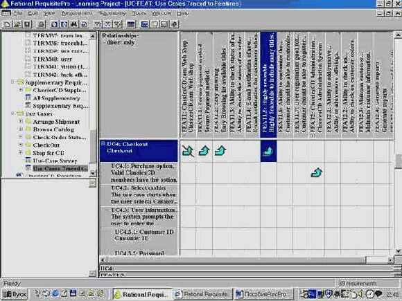 Использование Rational Requisite Pro